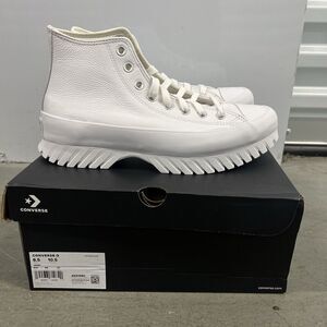 Converse Chuck Taylor All Star Lugged 2.0 Mens 8.5 Womens 10.5 A03705C White‎